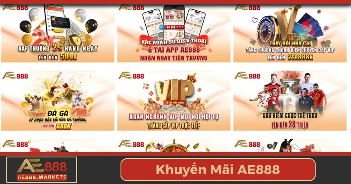 Khuyến Mãi AE888 - Nhận Ưu Đãi Hấp Dẫn Cho Mọi Thành Viên 2 Cách nhận khuyến mãi chào mừng dành cho người chơi mới tại AE888