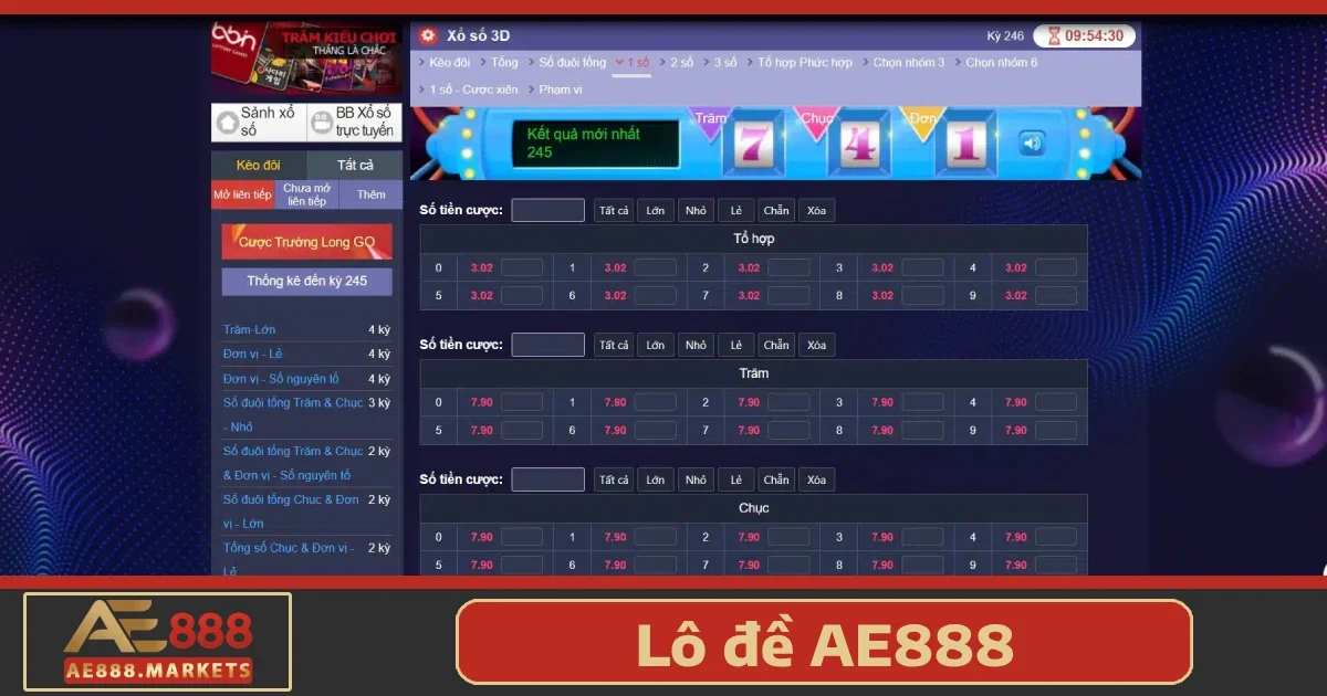Xổ số lô đề 5 Hướng dẫn tham gia Lô đề AE888
