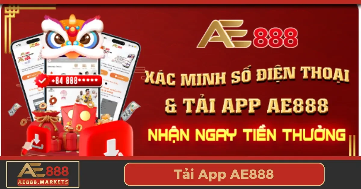 Tải App AE888 - Truy Cập Thế Giới Giải Trí Đỉnh Cao 1 Tải App AE888 để tận hưởng mọi trải nghiệm cá cược mọi lúc, mọi nơi